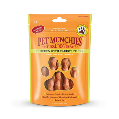 Pet Munchies Chicken and Carrot Stick 80g - Ormskirk Pets