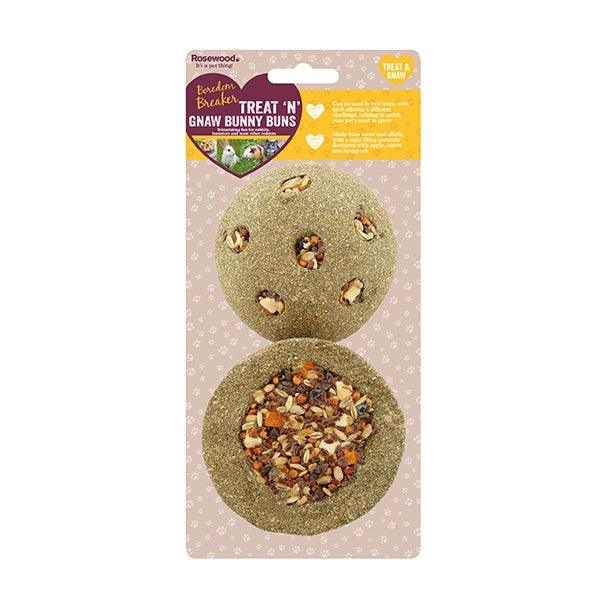 Rosewood Treat 'n' Gnaw Bunny Buns (2pc) - Ormskirk Pets