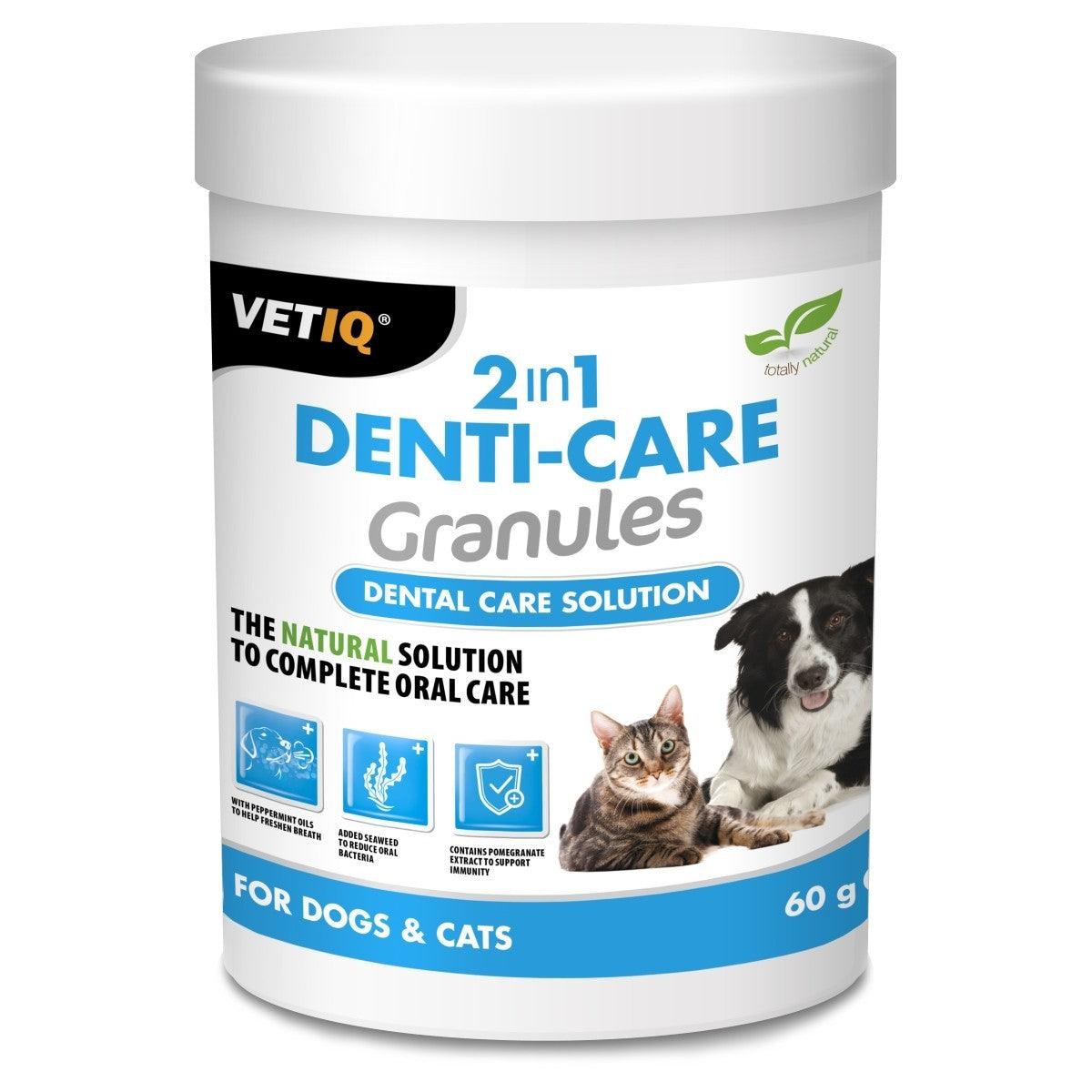 VETIQ 2in1 Denti-care Granules 60g - Ormskirk Pets