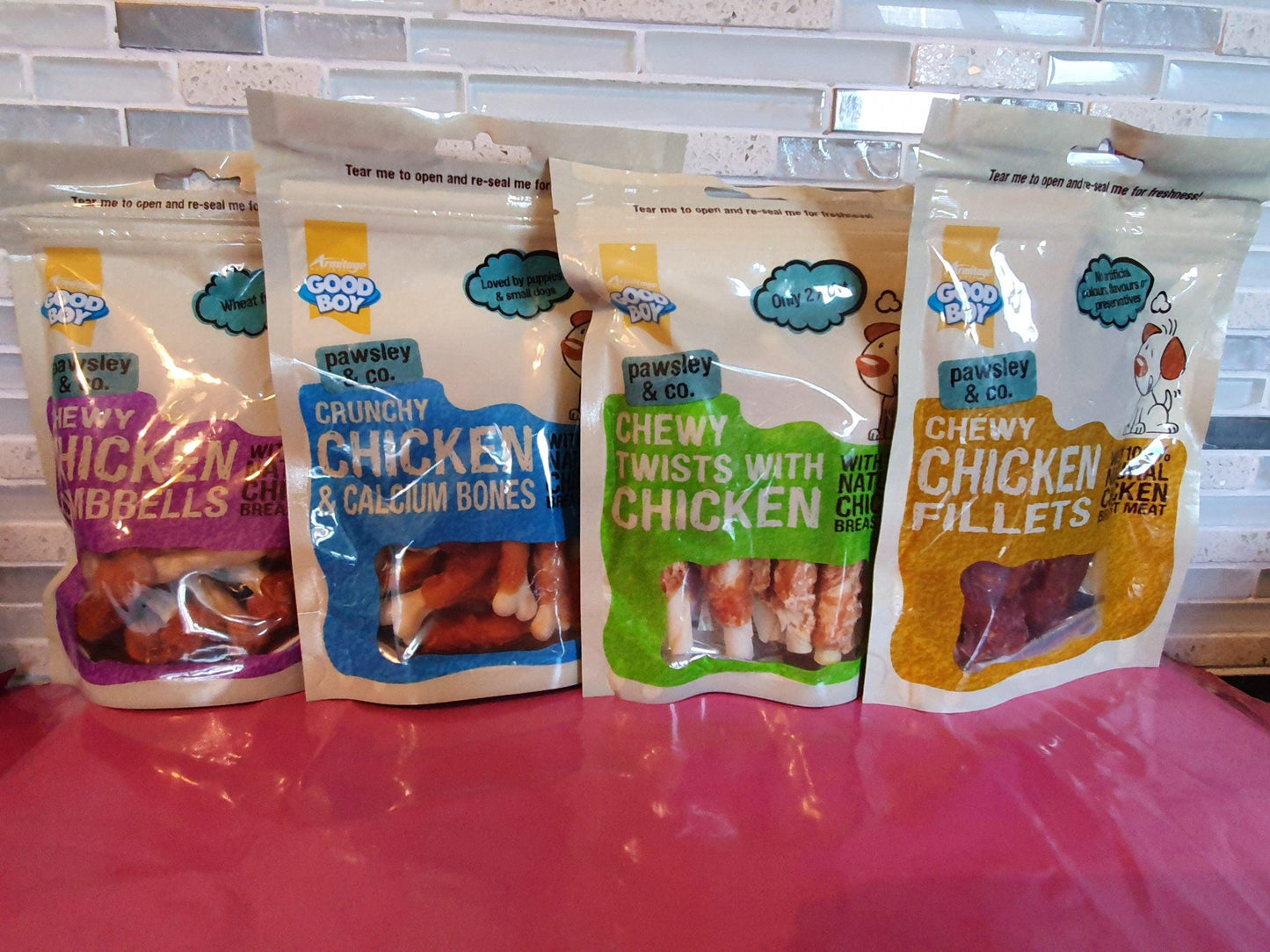 Good Boy Dog Small Mix Chewy Twists, Dumbbells, Chicken Calcium Bones and Chicken Fillets - Ormskirk Pets