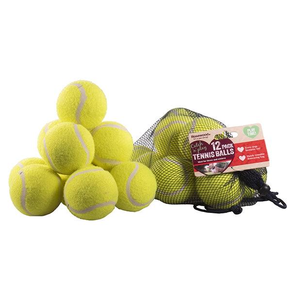 Rosewood Standard Tennis Balls 12pc - Ormskirk Pets