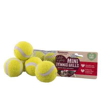 Rosewood Mini Assorted Tennis Balls 5pc - Ormskirk Pets