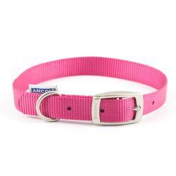 Ancol Nylon Dog Collar Raspberry 28-36cm size 3 - Ormskirk Pets