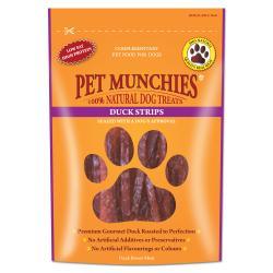 Pet Munchies 100% Natural Duck Strips 90g - Ormskirk Pets