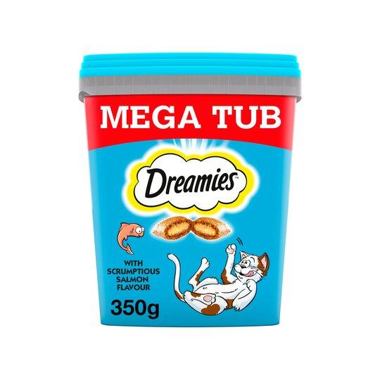 Dreamies Salmon Tub 350g - Ormskirk Pets