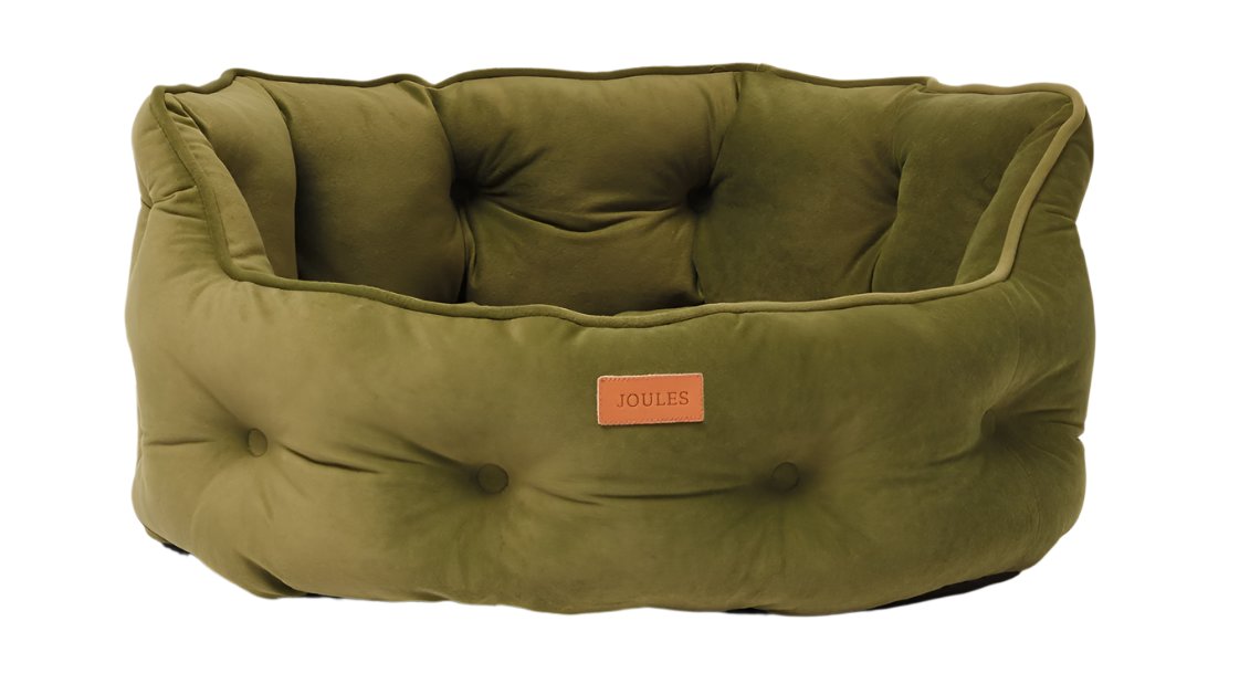 Joules Chesterfield Pet Bed Khaki