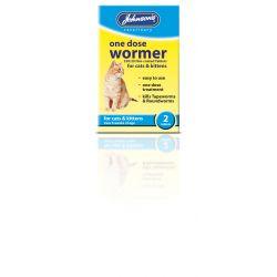 Johnson's One Dose Wormer Cat 2tabs - Ormskirk Pets