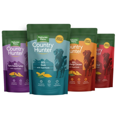 Natures Menu Country Hunter Superfood Dog pouches Mixed 150g x 12 - Ormskirk Pets