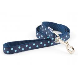 Ancol Vintage Polka Lead Blue 1.9x100cm - Ormskirk Pets