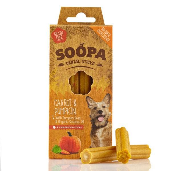 Soopa Carrot & Pumpkin Dental Sticks 100g - Ormskirk Pets