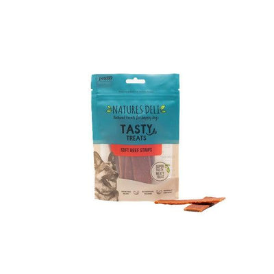 Natures Deli Soft Beef Strips 100g Case of 10 - Ormskirk Pets