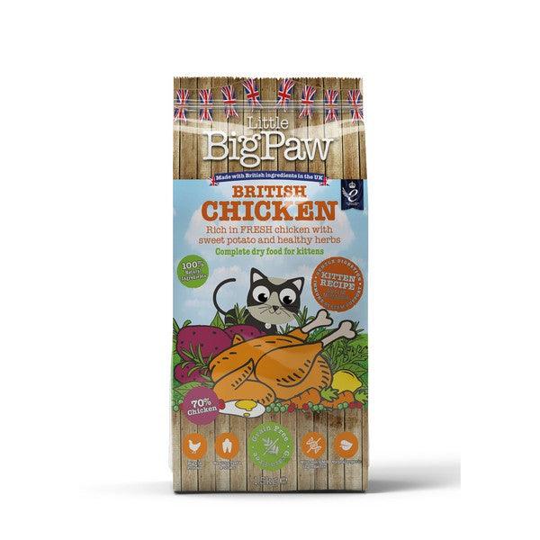 Little Big Paw British Chicken Complete Kitten 1.5kg - Ormskirk Pets