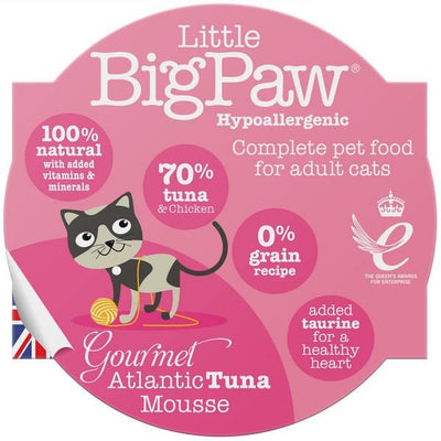 Little Big Paw Gourmet Cat Atlantic Tuna Mousse 85g Case of 8 - Ormskirk Pets