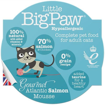 Little Big Paw Gourmet Cat Tender Salmon Mousse 85g Case of 8 - Ormskirk Pets