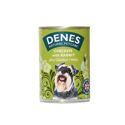 Denes Adult Dog Rabbit Chicken and Herbs 400g Case of 12 - Ormskirk Pets