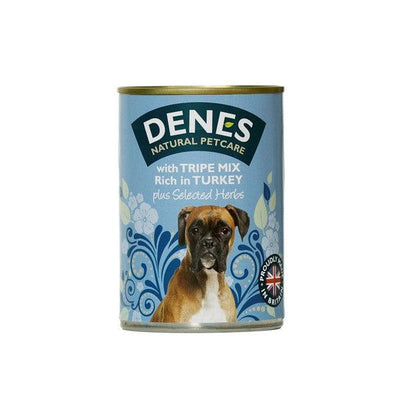 Denes Adult Tripe Mix Rich in Turkey with Herbs 400g Case of 12 - Ormskirk Pets