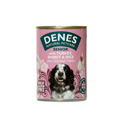 Denes Senior Dog Turkey Rabbit Rice Herbs 400g Case of 12 - Ormskirk Pets