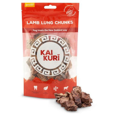 Kai Kuri Air-Dried Lamb Lung Chunks Dog Treat 50g Case of 8 - Ormskirk Pets