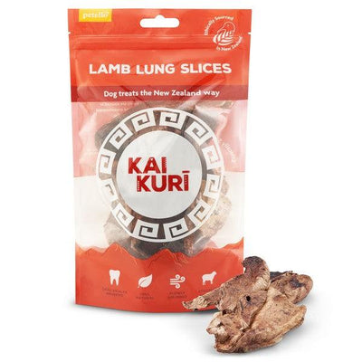 Kai Kuri Air-Dried Lamb Lung Slice Dog Treat 40g Case of 8 - Ormskirk Pets