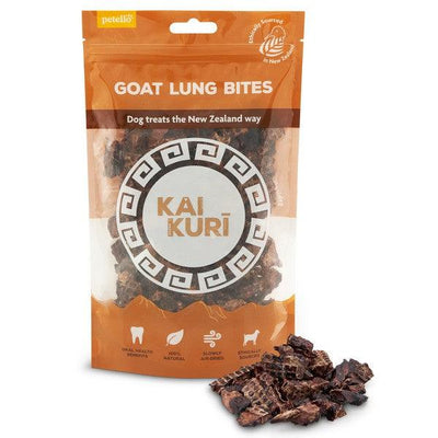 Kai Kuri Air-Dried Goat Lung Bites Dog Treat 60g Case of 8 - Ormskirk Pets