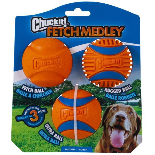 Chuckit! Fetch Medley Gen 3 Medium - 3 Pack - Ormskirk Pets