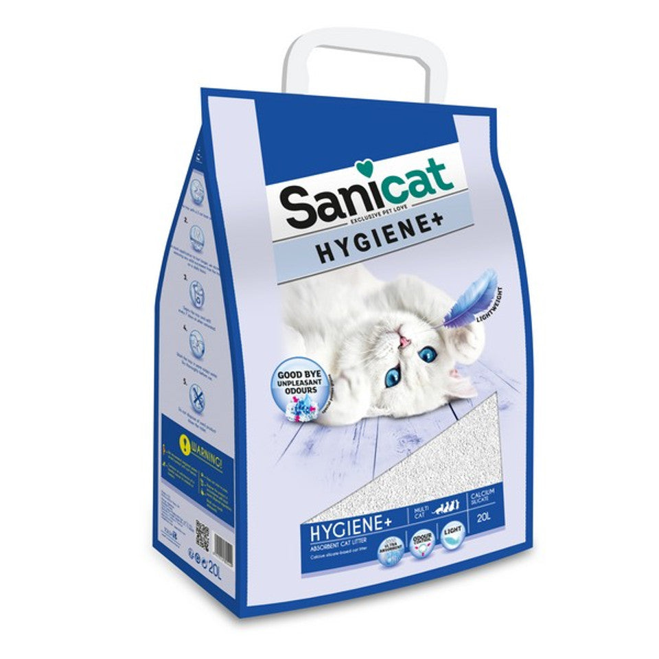 Sanicat Hygiene + White Cat Litter, 20ltr