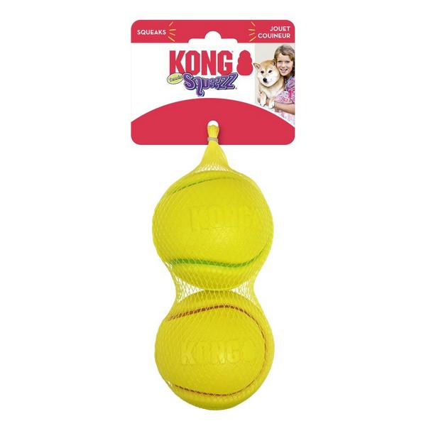 KONG Squeezz Tennis Assorted Large 2 Pack