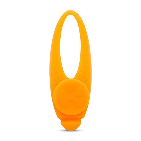 Animal Instincts Flashing Safety Clip Silicone Blinker Orange - Ormskirk Pets