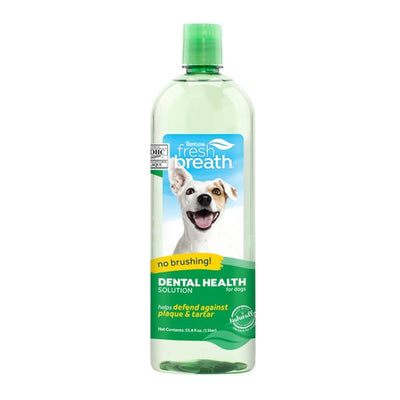 TropiClean Fresh Breath Dental Health Solution for Dogs 1L