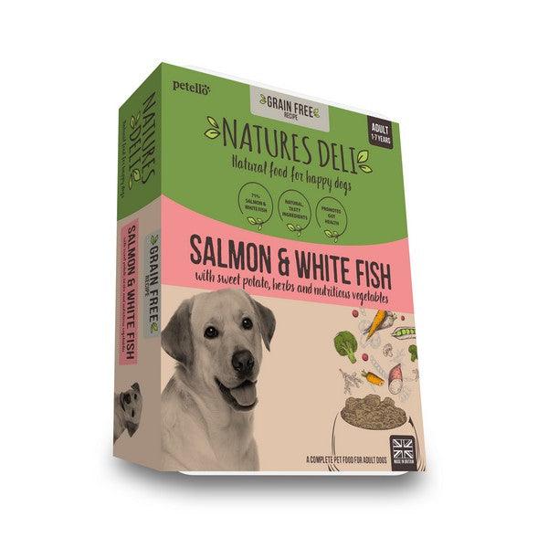 Natures Deli Adult GF Salmon & White Fish 395g Case of 7 - Ormskirk Pets