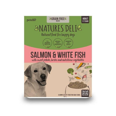 Natures Deli Adult GF Salmon & White Fish 395g Case of 7 - Ormskirk Pets