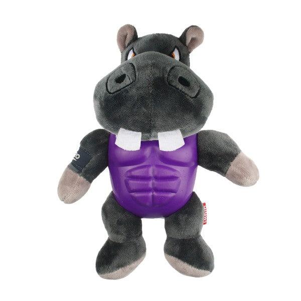 GiGwi Im Hero TPR Armor Hippo TPR Plush with Squeaker - Ormskirk Pets