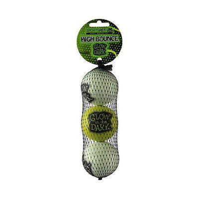 Sportspet Glow in the Dark Ball 3 pack - Ormskirk Pets