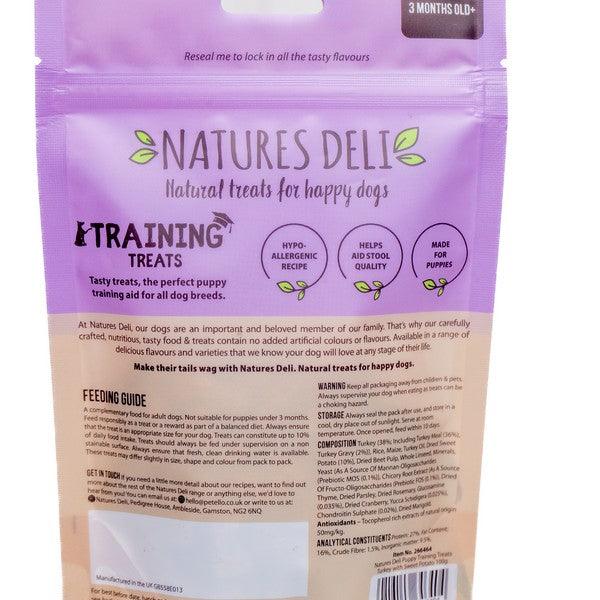 Natures Deli Puppy Training Treats Turkey With Sweet Potato 100g Case of 10 - Ormskirk Pets