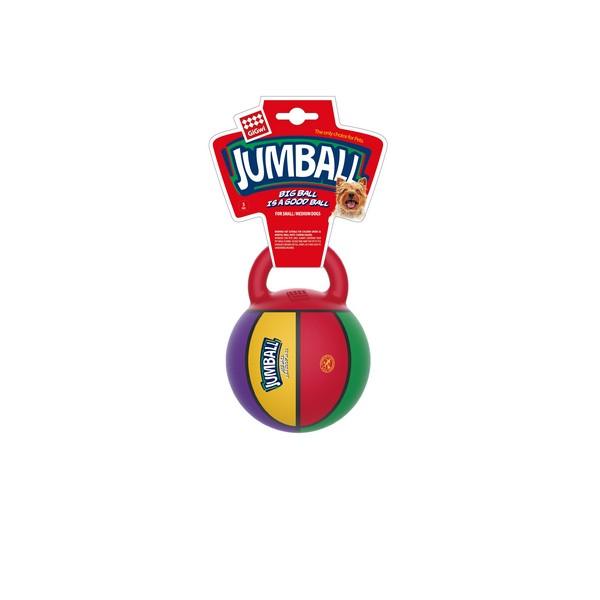 GiGwi Rubber Jumball Basketball With Handle Multi Small - Ormskirk Pets