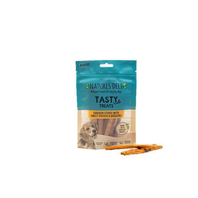 Natures Deli Chicken, Sweet Potato And Broccoli Sticks 100g Case of 10 - Ormskirk Pets