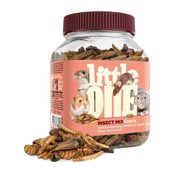 Little One Insect Mix. Snack For Omnivores Small Mammal 75G Case of 6 - Ormskirk Pets