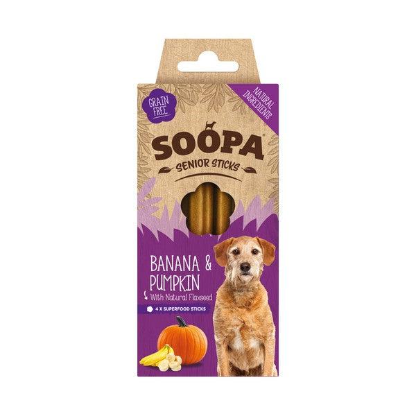 Soopa Senior Dental Sticks Banana, Pumpkin & Flaxseed Case of 10 - Ormskirk Pets