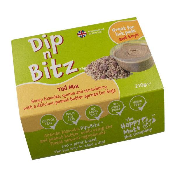 Dip N Bitz 210g Tail Mix- Honey biscuit, strawberry, peanut and quinoa Case of 8 - Ormskirk Pets