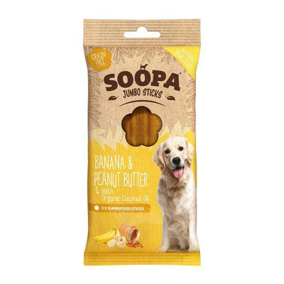 Soopa Banana & Peanut Butter Jumbo Stick 170g Case of 10 - Ormskirk Pets