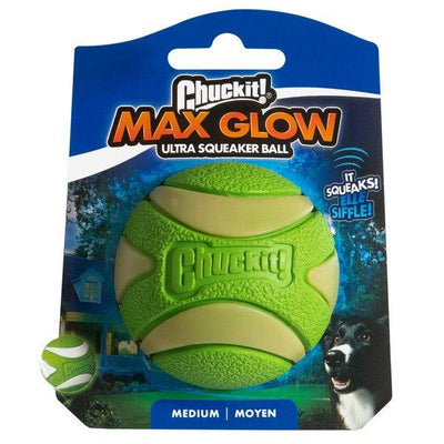 Chuckit! Max Glow Ultra Squeaker 1Pk Medium 6.3cm - Ormskirk Pets