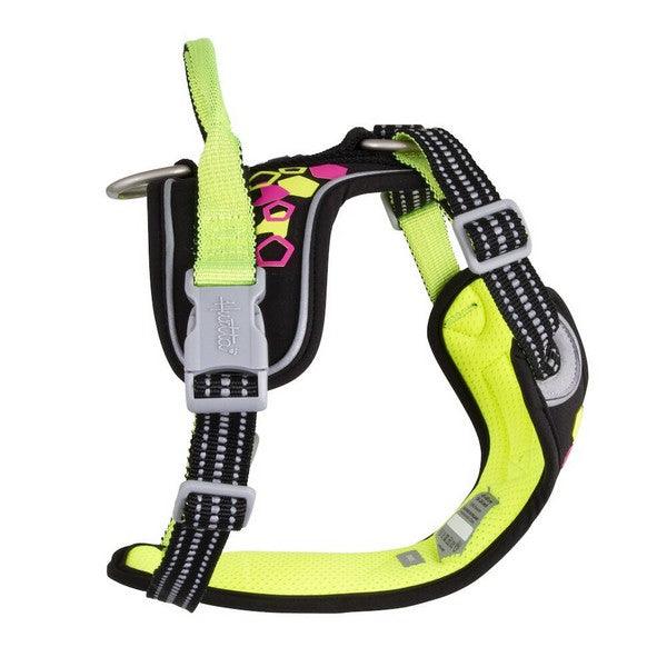 Hurtta Weekend Warrior Neon Harness Licorice - Ormskirk Pets