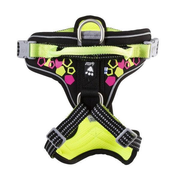 Hurtta Weekend Warrior Neon Harness Licorice - Ormskirk Pets