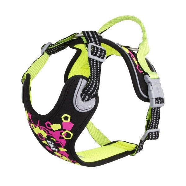 Hurtta Weekend Warrior Neon Harness Licorice - Ormskirk Pets