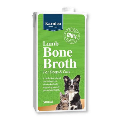 Lamb Bone Broth for Dogs and Cats 500ml Case of 6 - Ormskirk Pets