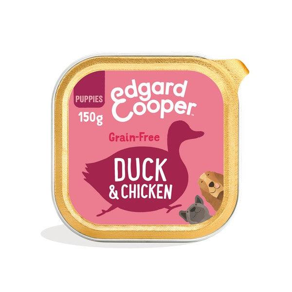 Edgard & Cooper Wet Cup for Puppies in Duck & Chicken 150g Case of 11 - Ormskirk Pets