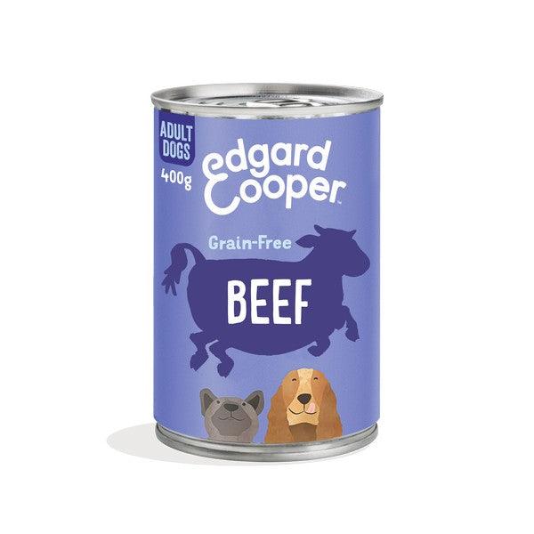 Edgard & Cooper Wet Tin for Dogs in Beef 400g Case of 6 - Ormskirk Pets