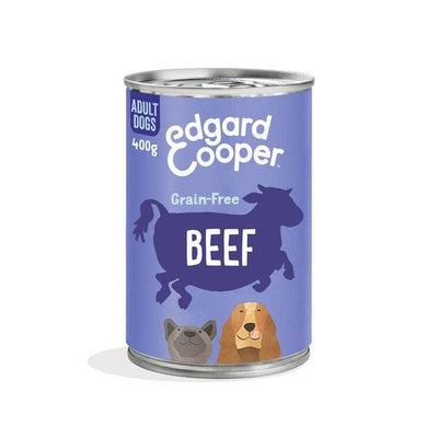 Edgard & Cooper Wet Tin for Dogs in Beef 400g Case of 6 - Ormskirk Pets