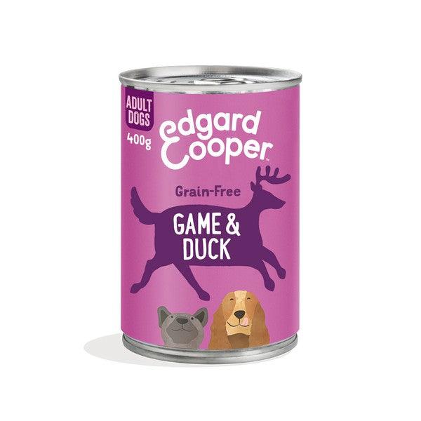 Edgard & Cooper Wet Tin for Dogs in Game & Duck 400g Case of 6 - Ormskirk Pets