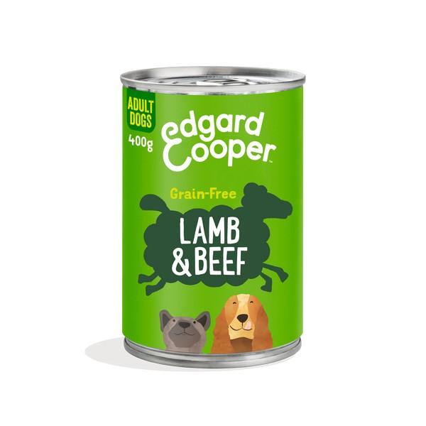 Edgard & Cooper Wet Tin for Dogs in Lamb & Beef 400g Case of 6 - Ormskirk Pets